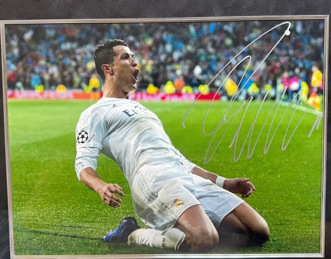 クリスティアーノロナウド　直筆サインフォト　チケット２枚