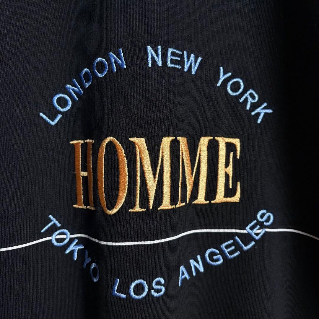 372【未使用級】バレンシアガ☆刺繍ロゴ入りスウェット Homme 17AW