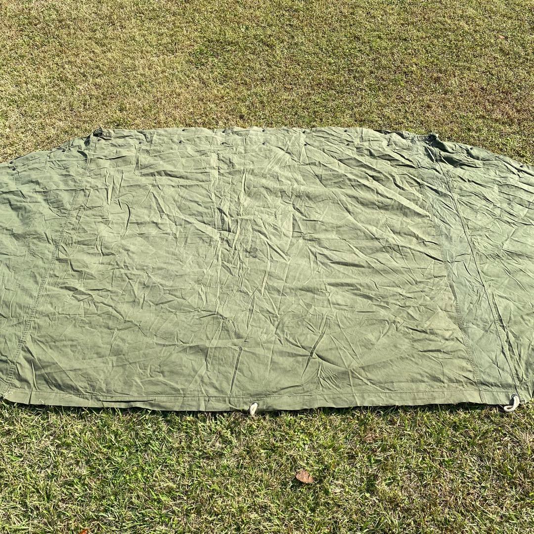 USパップテント②　アメリカ軍幕　米軍　ハーフシェルター２枚　ポール・ペグセット