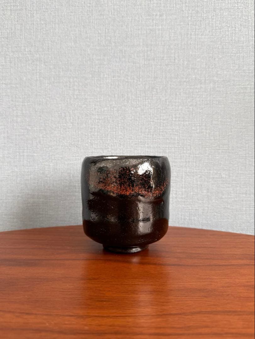 京焼　松楽茶碗　黒楽茶碗　骨董　B5