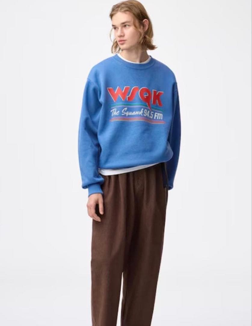 GU ストレンジャーシングス　ストシン　ヘビーウェイトスウェットプルオーバー　L