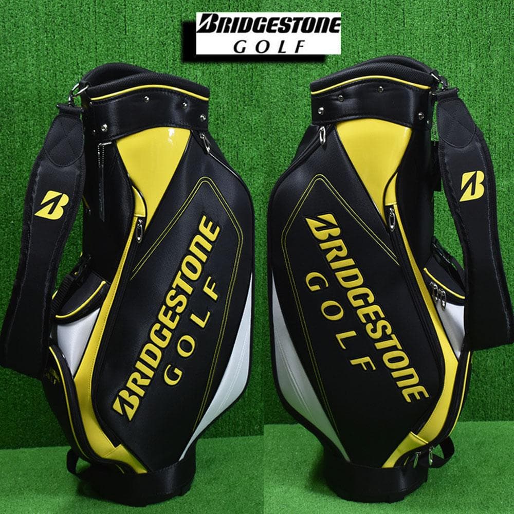 ブリヂストン ゴルフ 軽量 キャディバッグ９型【ブラック/イエロー】新品！