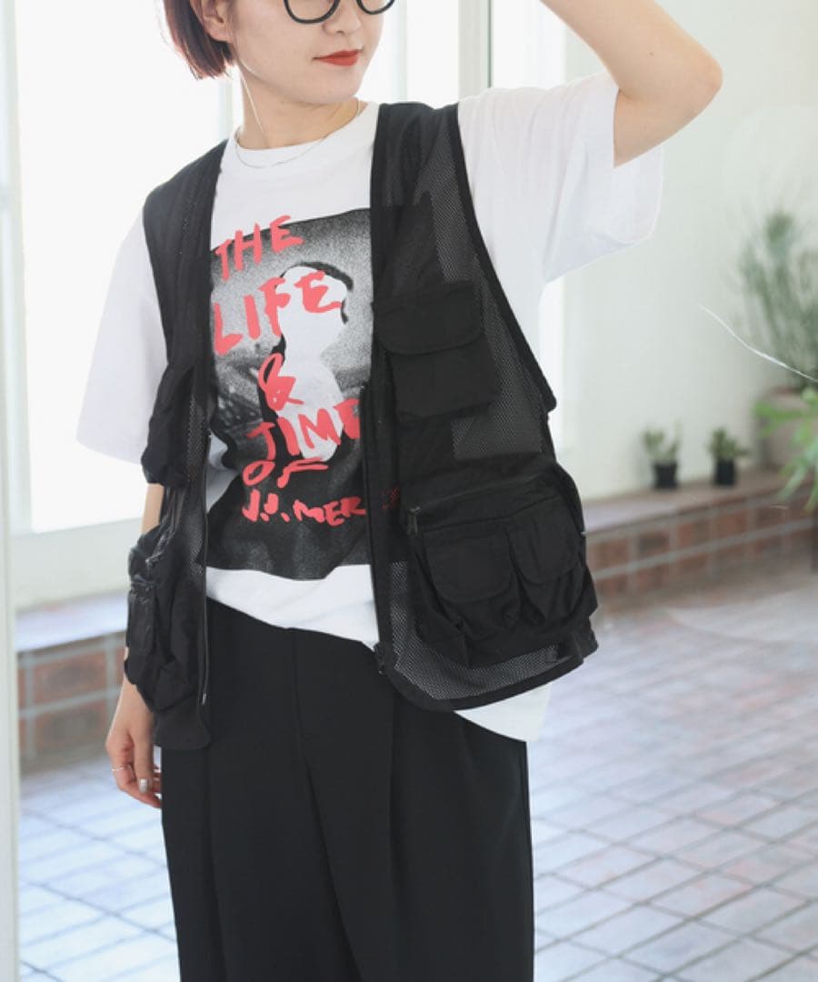 spick&span スピックアンドスパン メッシュフィッシングベスト ブラック