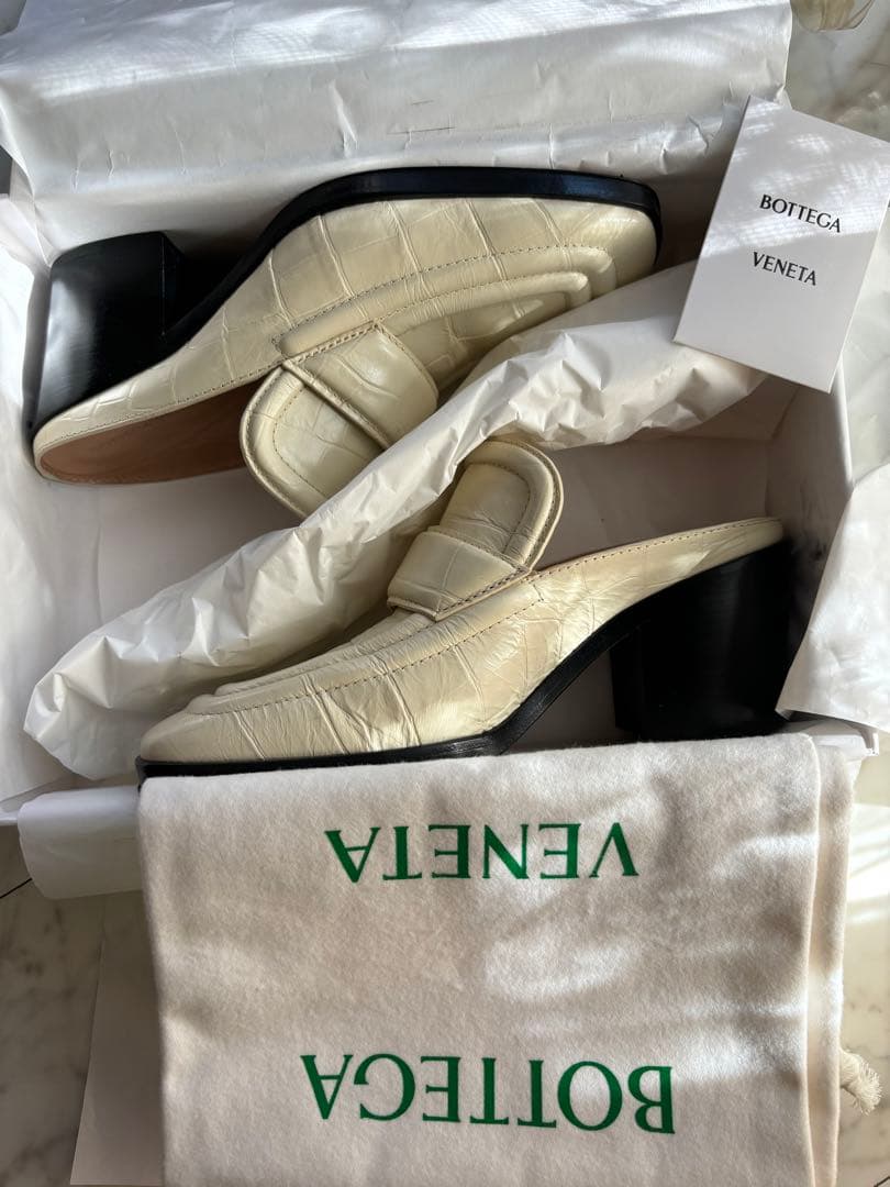 BOTTEGA VENETA クロコ ヒール ミュール