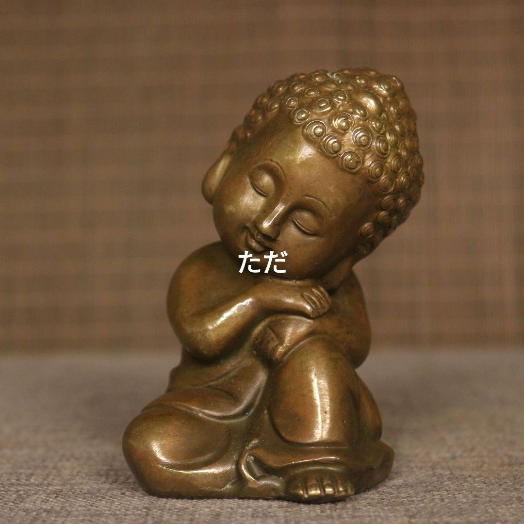 銅器 釈迦牟尼仏 茶台茶寵 書卓 装飾品 工芸品 置物