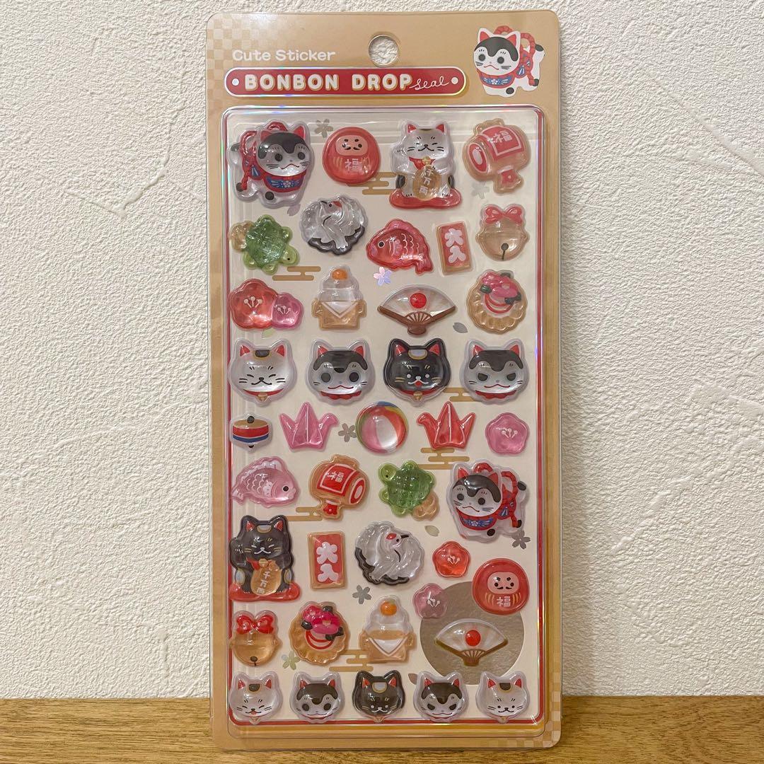 【正規品】 ボンボンドロップシール 和柄