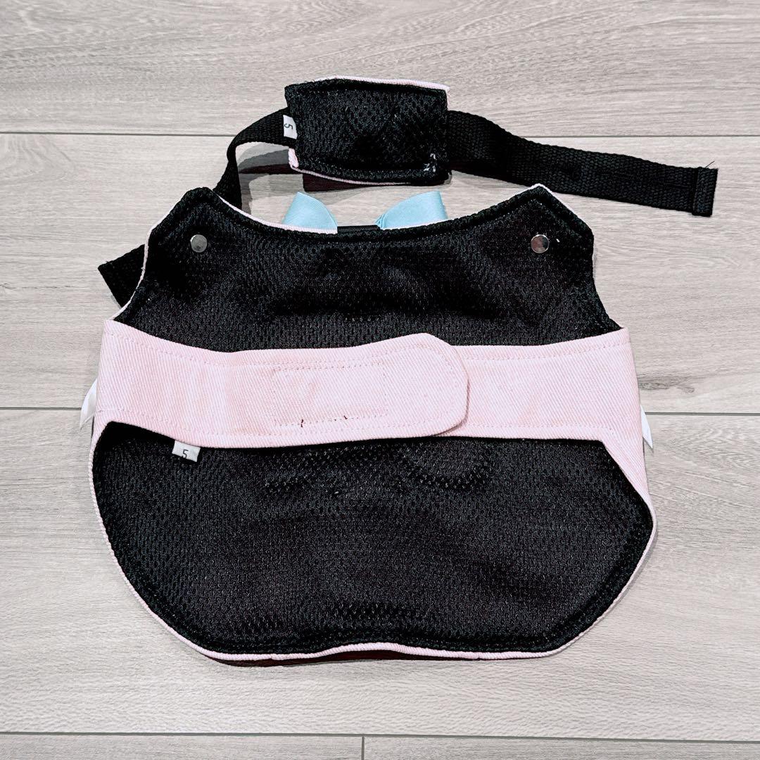 〆DAZI 犬用ハーネス、調整可能なベルクロデニム犬用ハーネス（小型犬用）