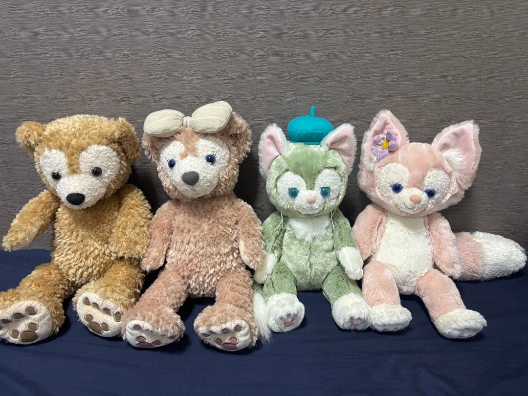 ダッフィー・シェリーメイ・ジェラトーニ・リーナベル ぬいぐるみセット