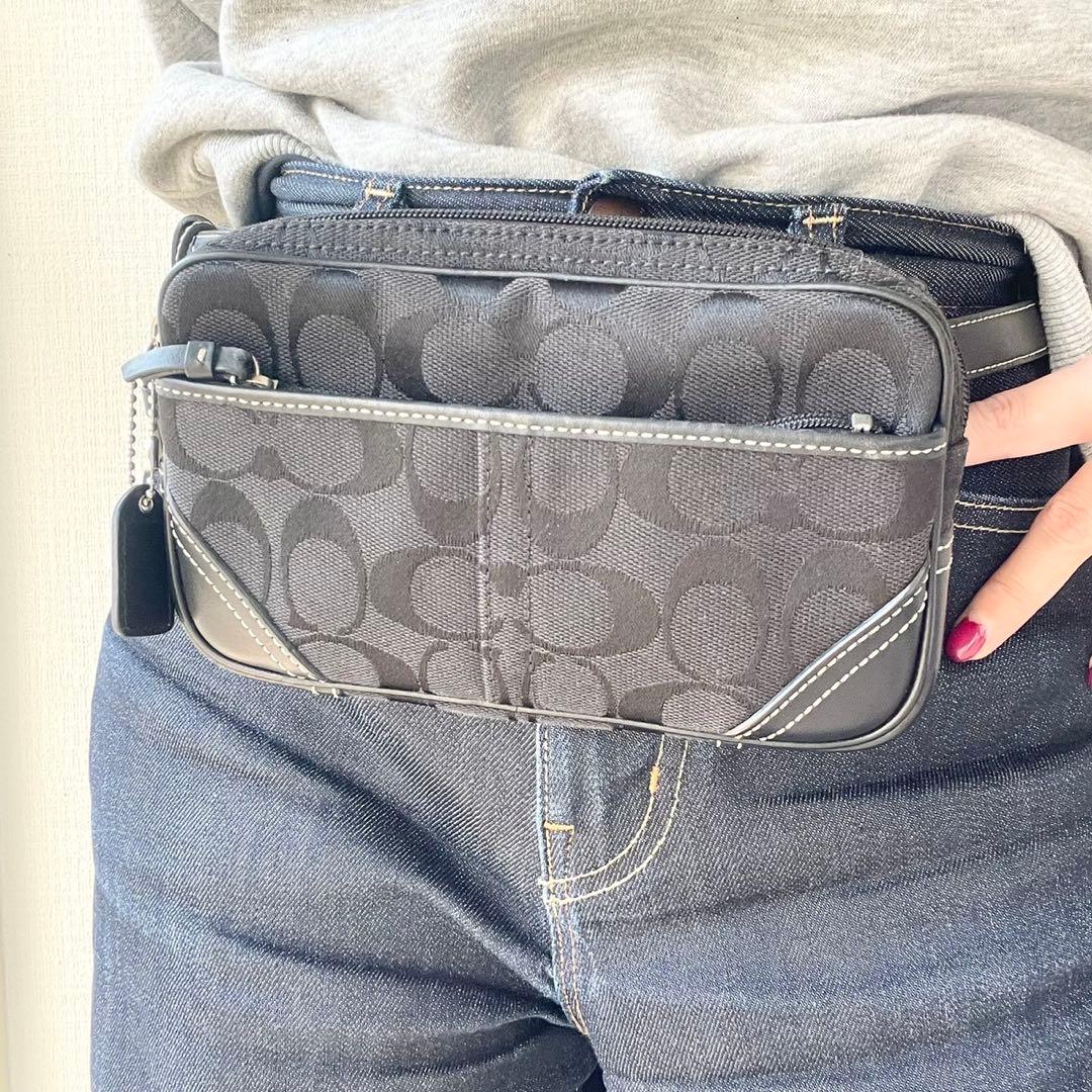 【新品・保管品】COACH ウエストポーチ ショルダーバッグ ベルト