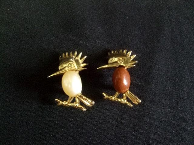 TRIFARI　トリファリ　1960年代　ヴィンテージ　ウッドペッカー　ブローチ