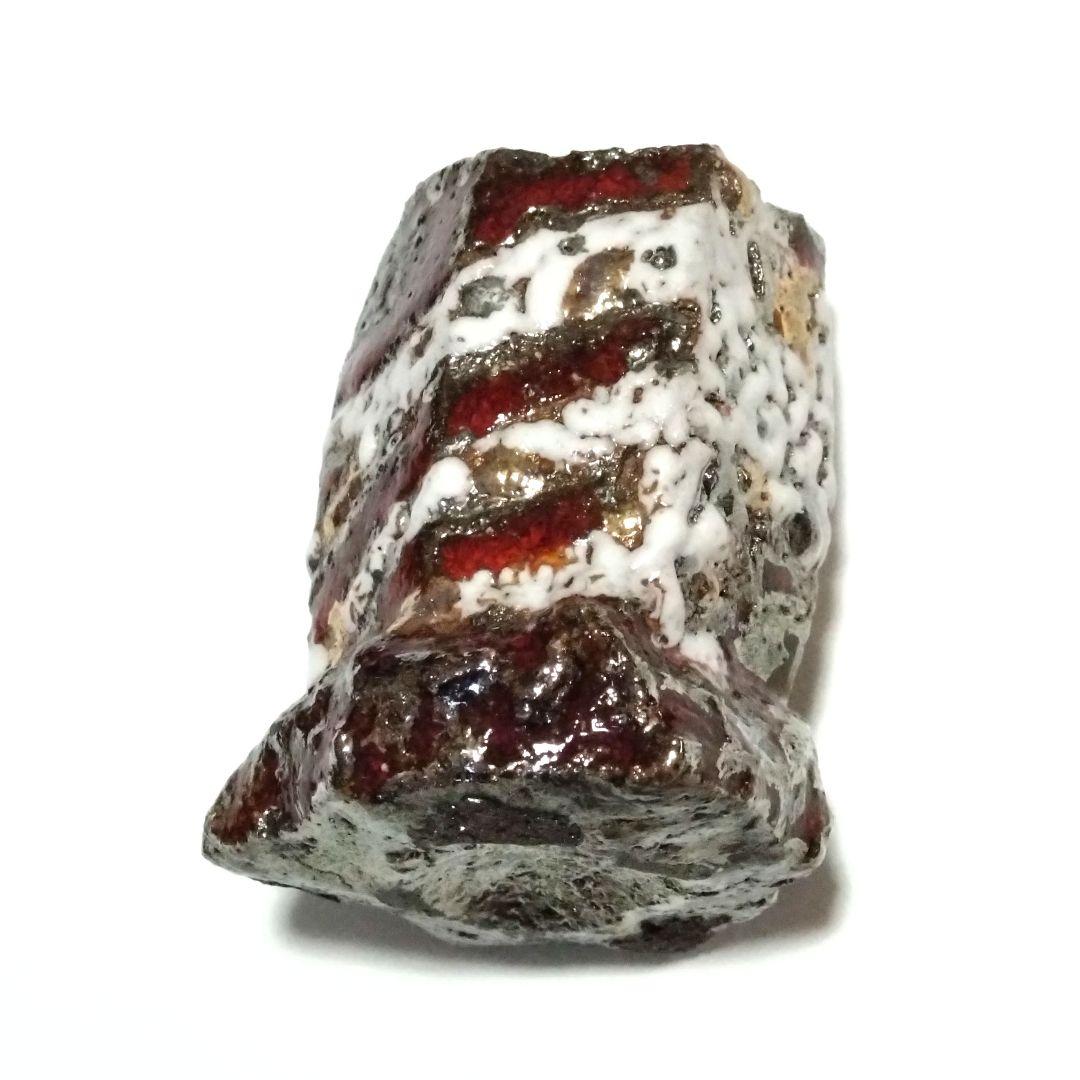 市川透　迦具土　ぐい呑　共箱　赤金銀彩　未使用