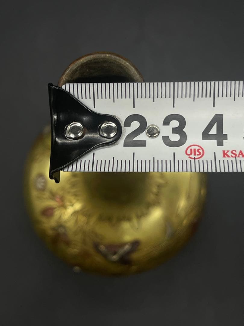 明治時代　金工　花瓶　金銀象嵌　骨董古美術