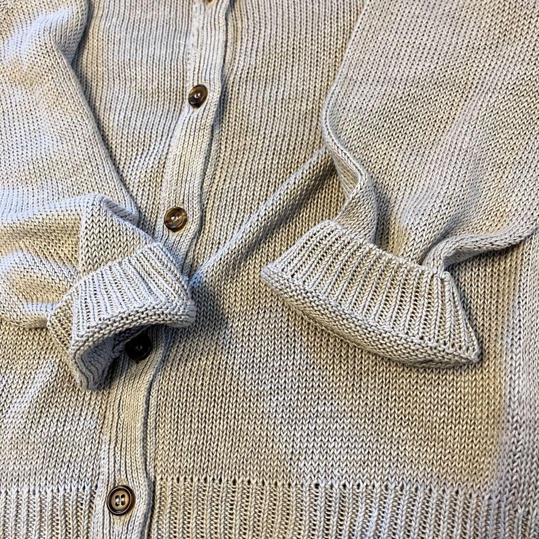 MARGARET HOWELL マーガレットハウエル長袖リネン100%カーディガ