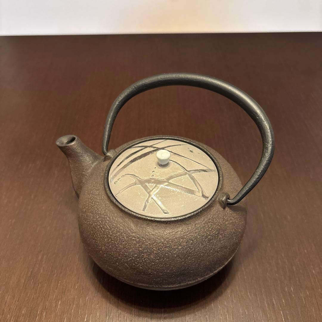 【新品未使用】橘吉 たち吉 鉄瓶 雪の花