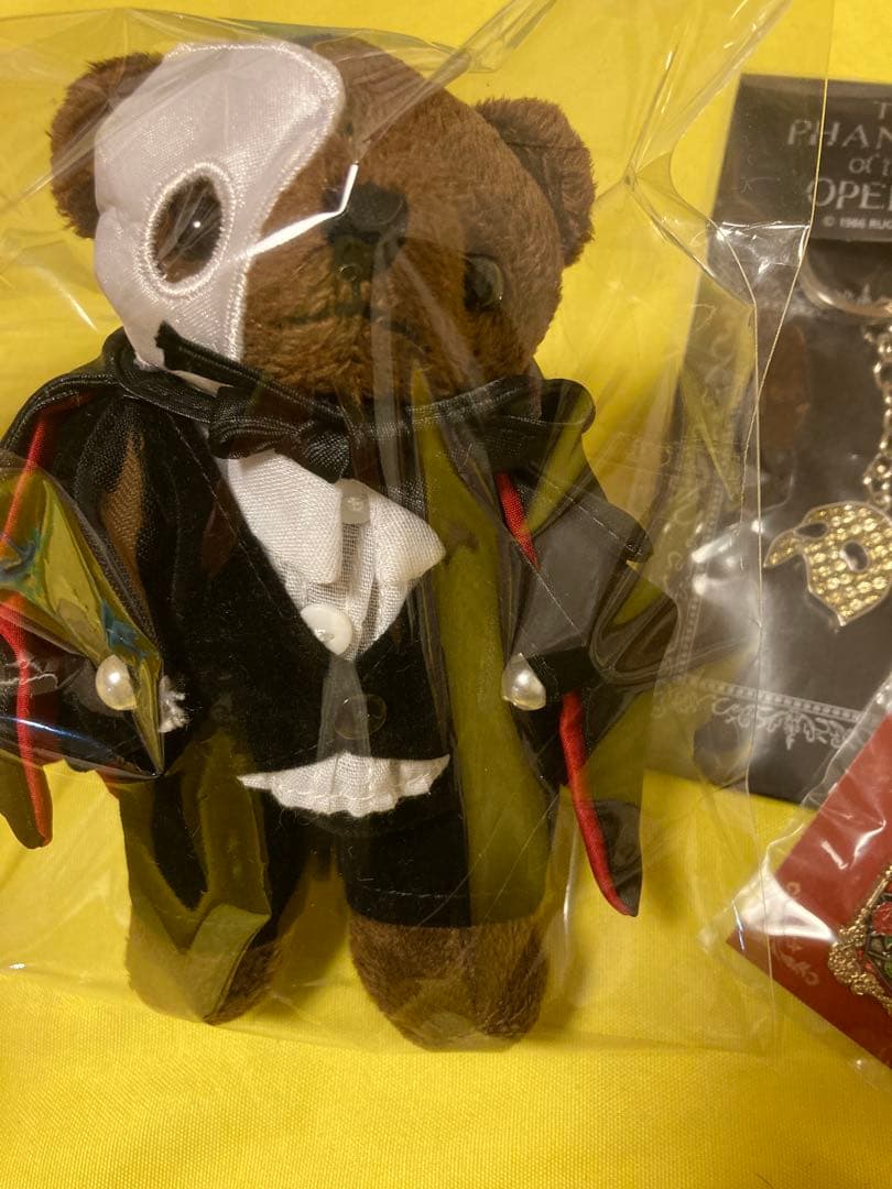 3点‼️✳️劇団四季 オペラ座の怪人 ファントムベア ぬいぐるみ✳️キーホルダーバッジ