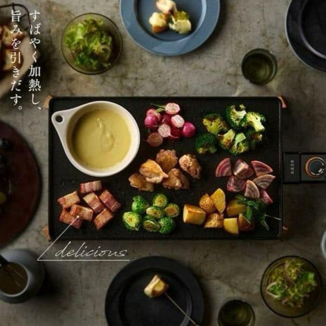 アイリスオーヤマ　薄型ホットプレート　IHU-A10-B ホームパーティー