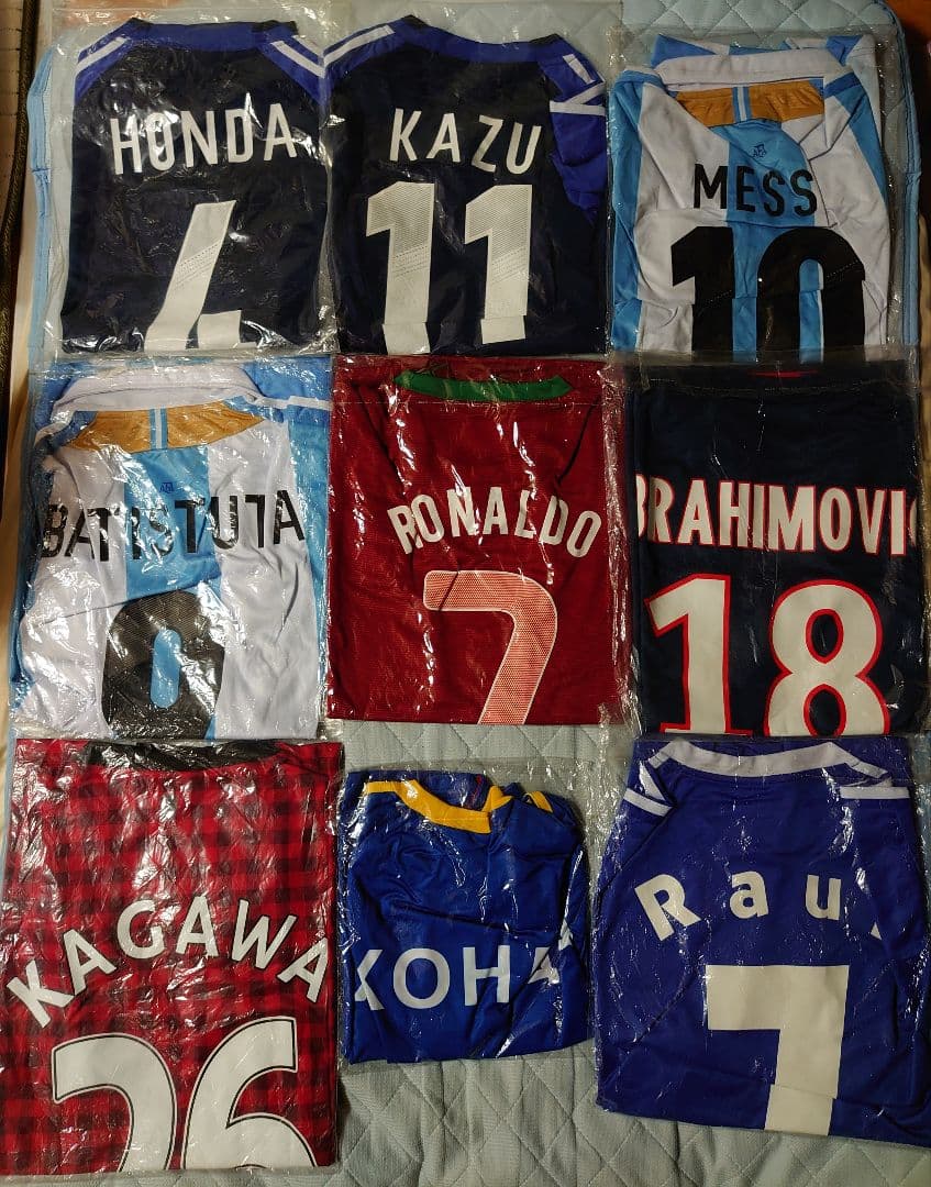 サッカー ユニフォーム ワールドカップ メッシ ロナウド ネイマール トッティ