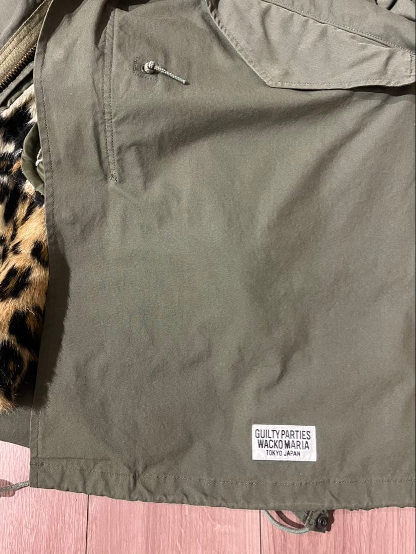 【値下げ】ワコマリア　GUILTY PARTIES モッズコート ヒョウ柄裏地