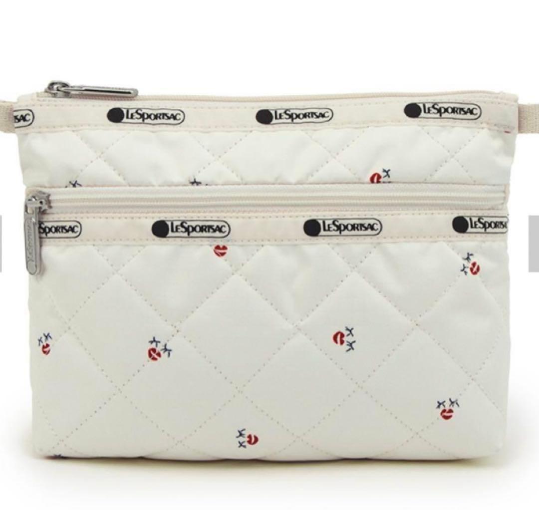 新品　レスポートサック　神崎恵さんコラボ　化粧ポーチ　キルト　ハミングリップス