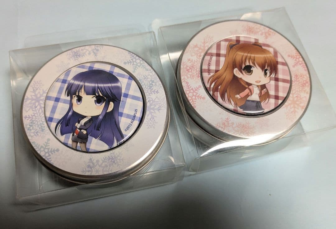 ホワイトアルバム2 缶バッチ缶ケース　かずさ　雪菜　マチアソビ