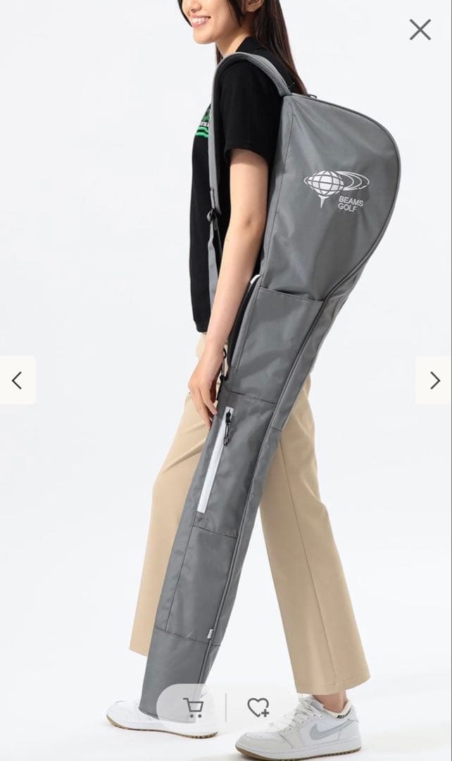 BEAMS GOLF クラブケース 3 グレー