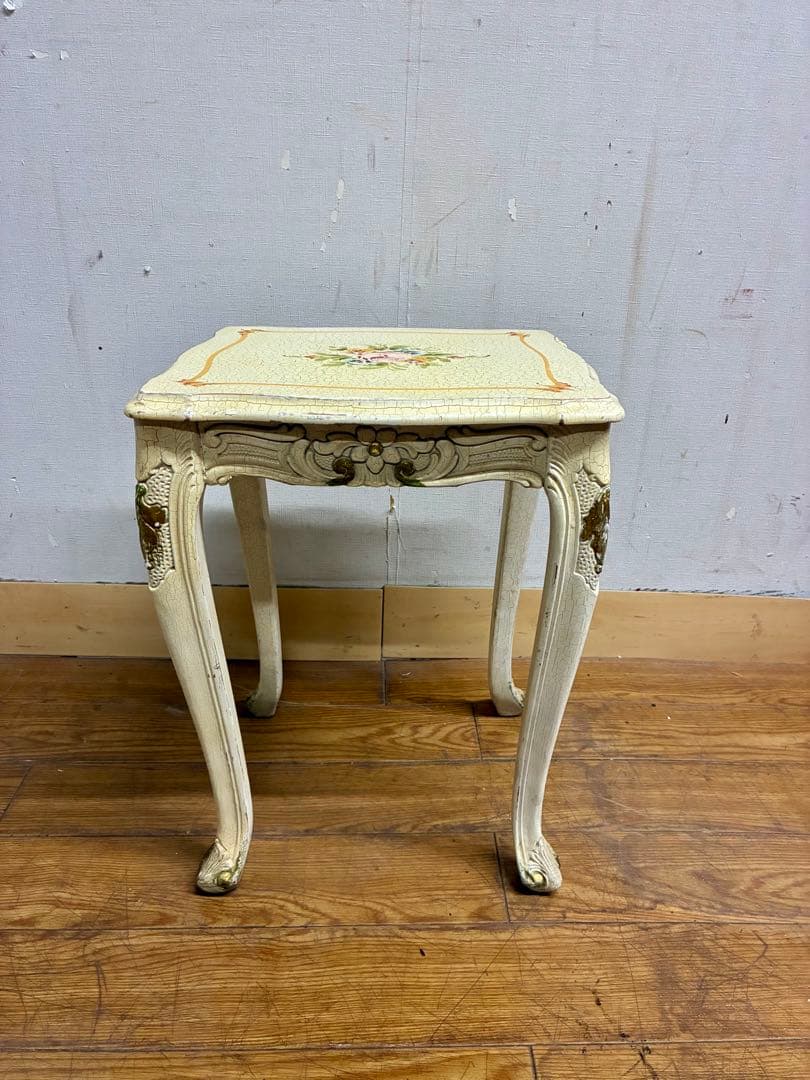 ハルボン☆管403☆イタリア製☆ロココ調☆姫系☆ヒビ加工☆ネストテーブル