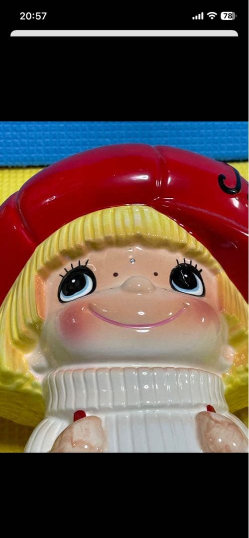 内藤ルネ　陶器　靴ベラ入れ？　23センチくらい　昭和レトロ