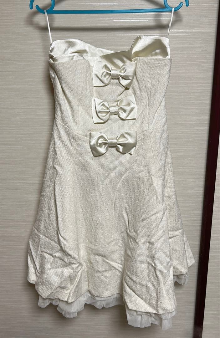 新品 Jesus DIAMANTE 3つリボン姫ワンピース 白