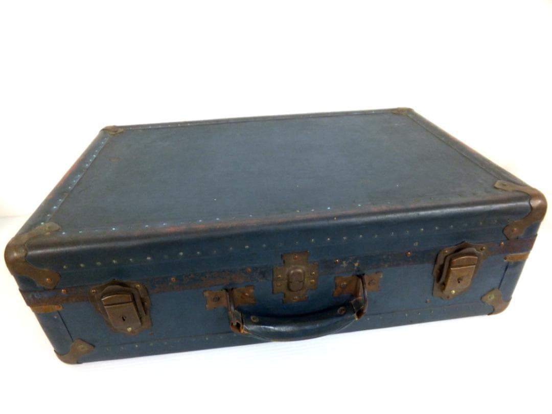 D543 軍物 プロペラ 翼 旭日 マーク 旧日本軍 トランク 鞄 アンティーク