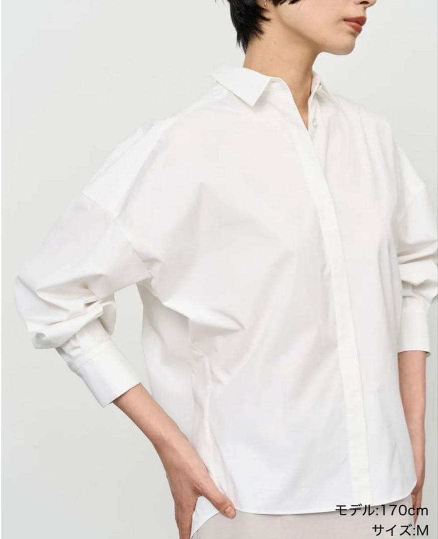 SOEJU ソージュ　コクーンシャツ ホワイト