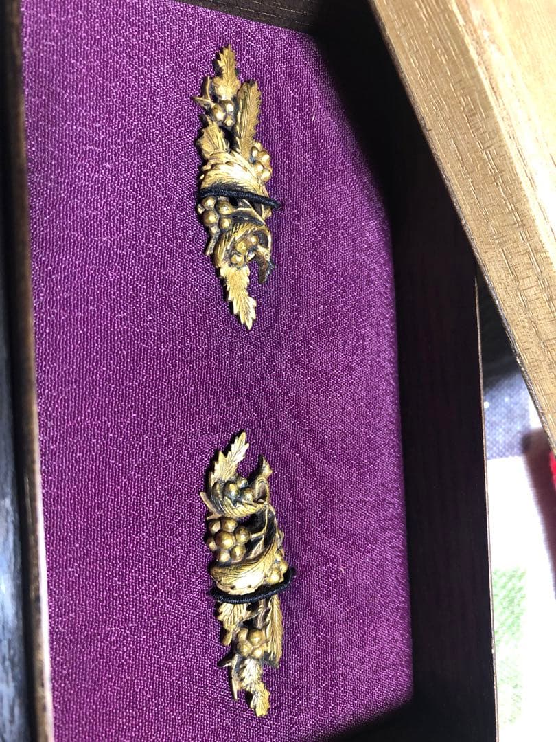 X線鑑定済 目貫 どんぐり柄