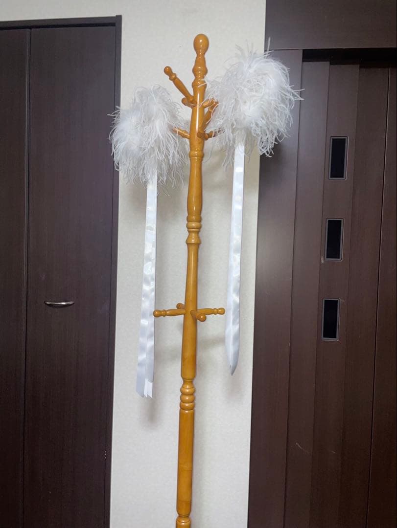 ホワイトダンスドレス スパンコール付き