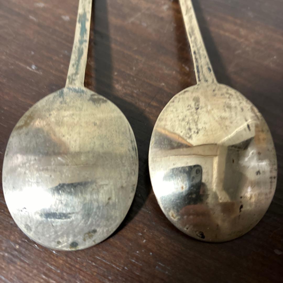 李朝スッカラ6点　(ar126)韓国スプーン.アンティーク.古道具.コウケンテツ