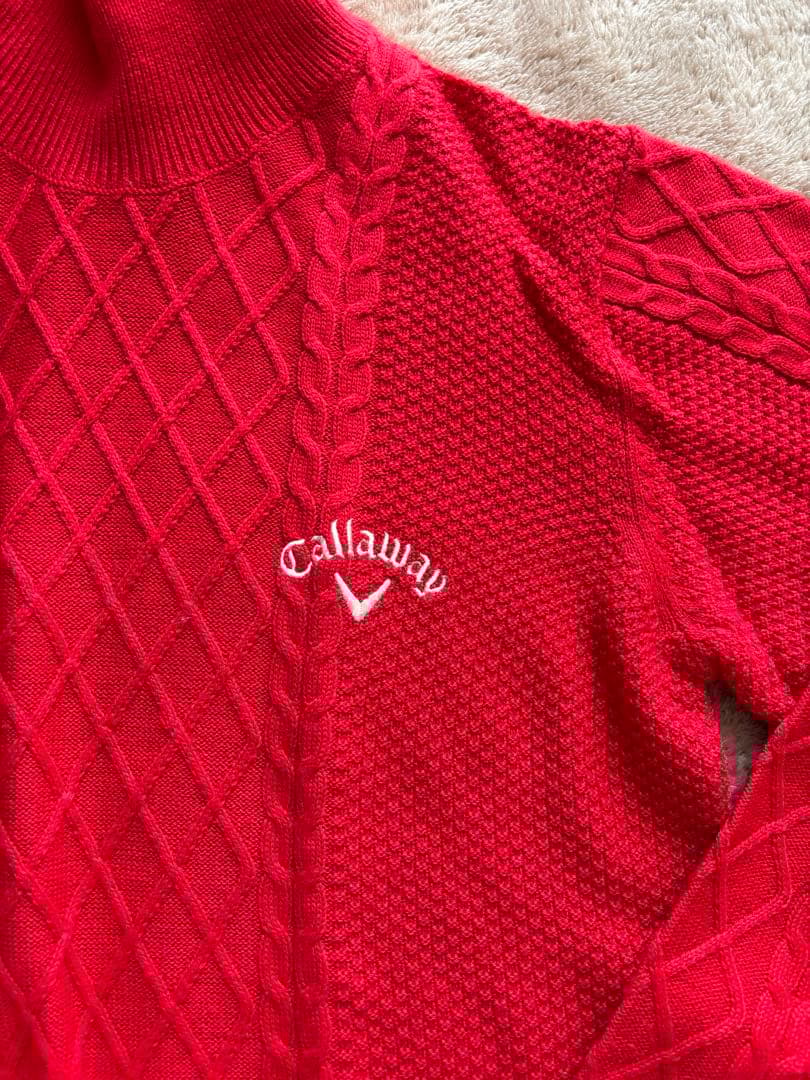 Callaway 赤 、ネイビータートルネック セーター２枚セット