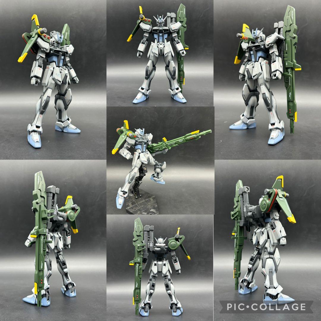 ガンプラ塗装済完成品 EGストライクガンダム三体+オプションパーツセット