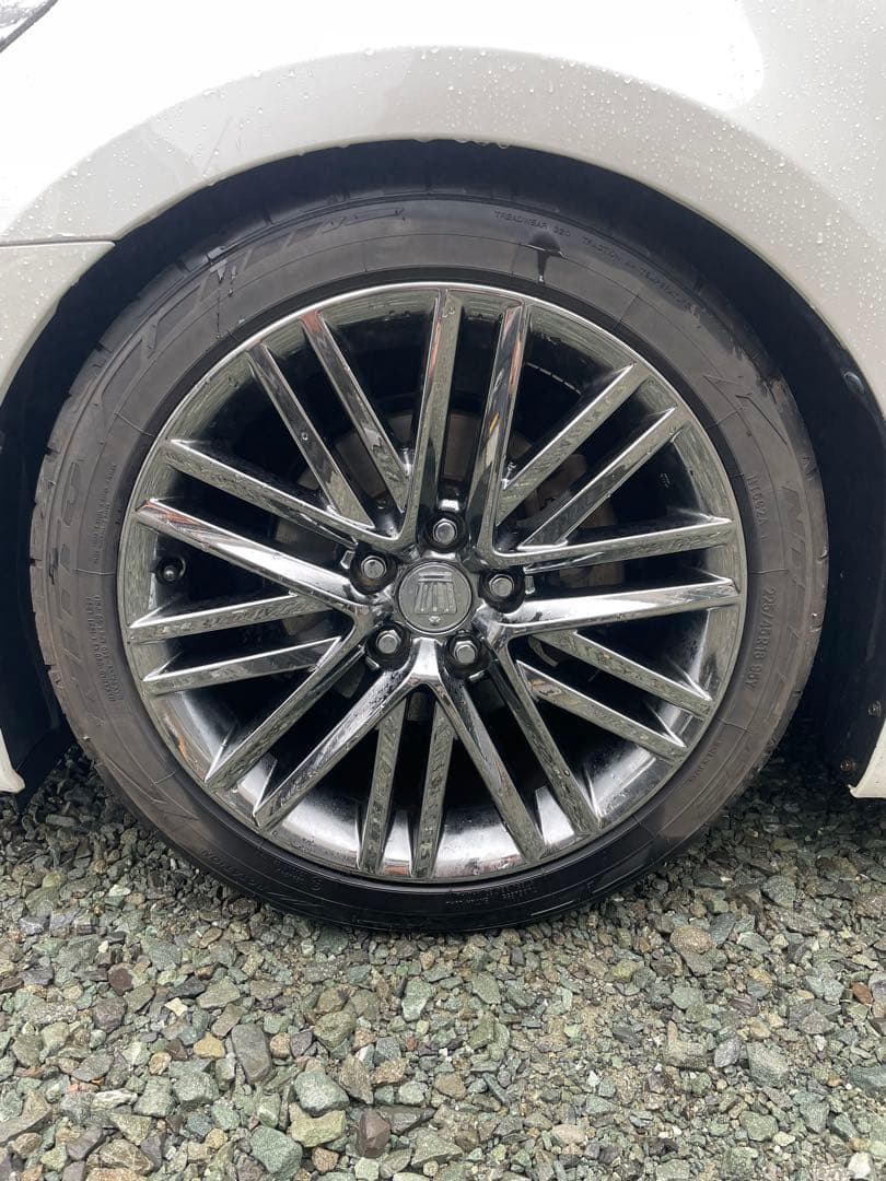 週末限定価格　210クラウン アスリート　 スパッタリング ホイールタイヤセット