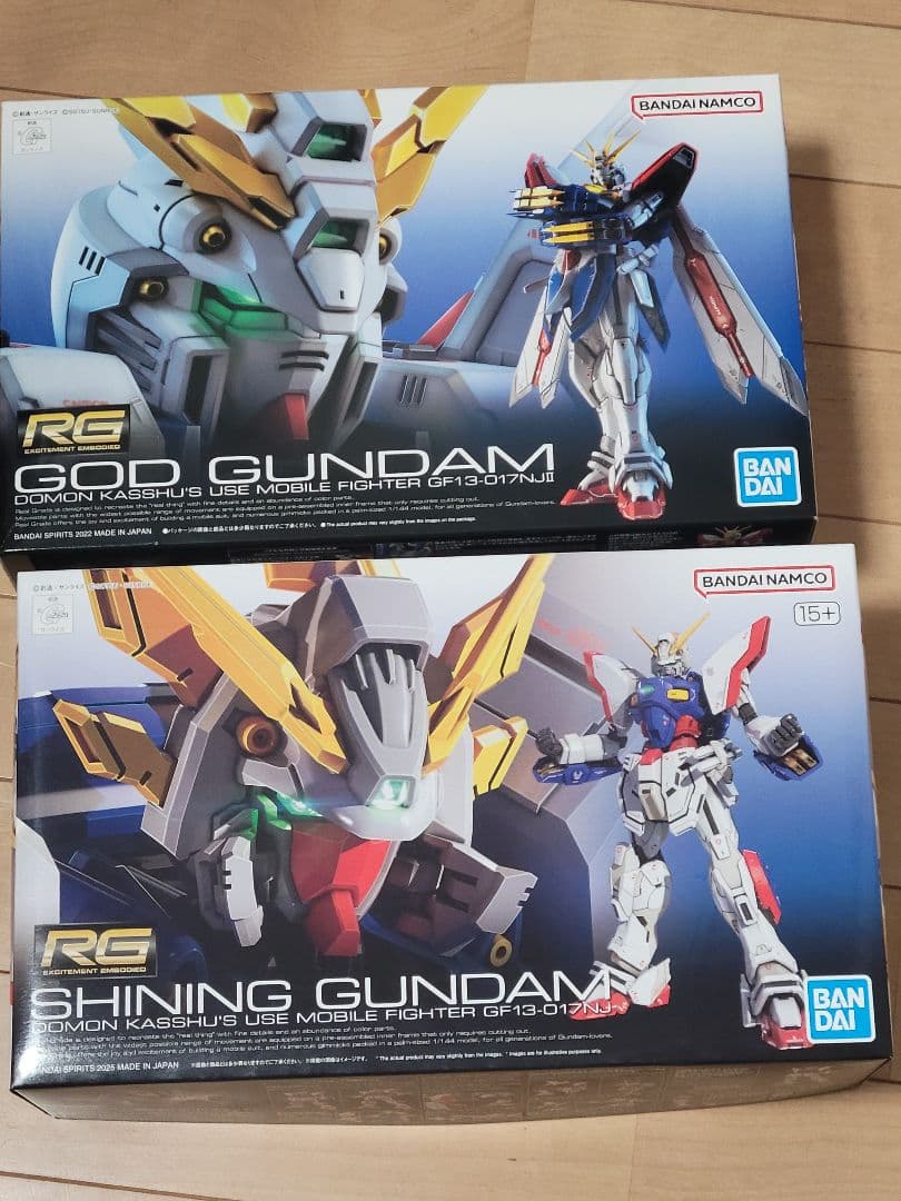 1/144 RG シャイニング&ゴッド・HG ローズ&マックスターガンダム４点