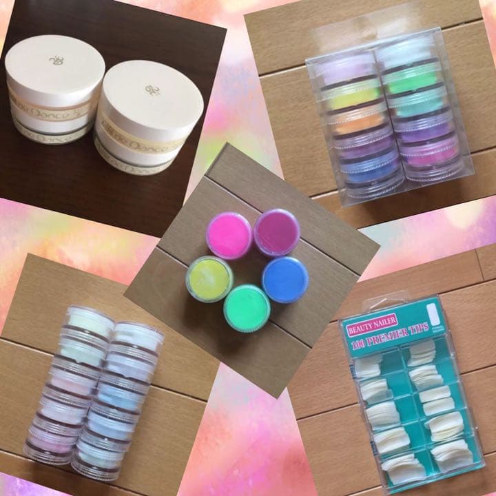 アクリルパウダーとつけ爪セット