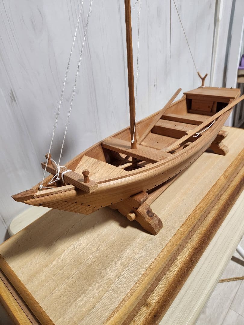 大工 手作り 木製模型船 ケース付き 世界に一つ　プロによる安心梱包発送‼️