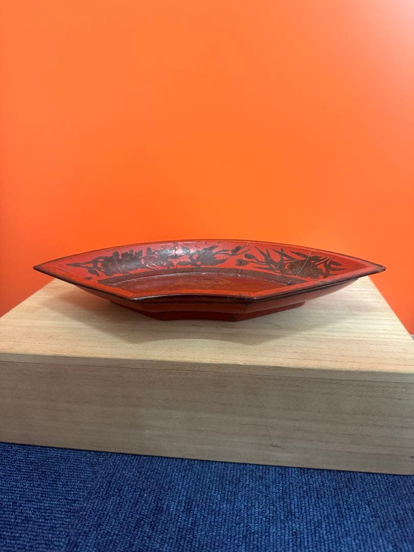 1738  唐物扇面盆　唐子遊戯の図　時代物