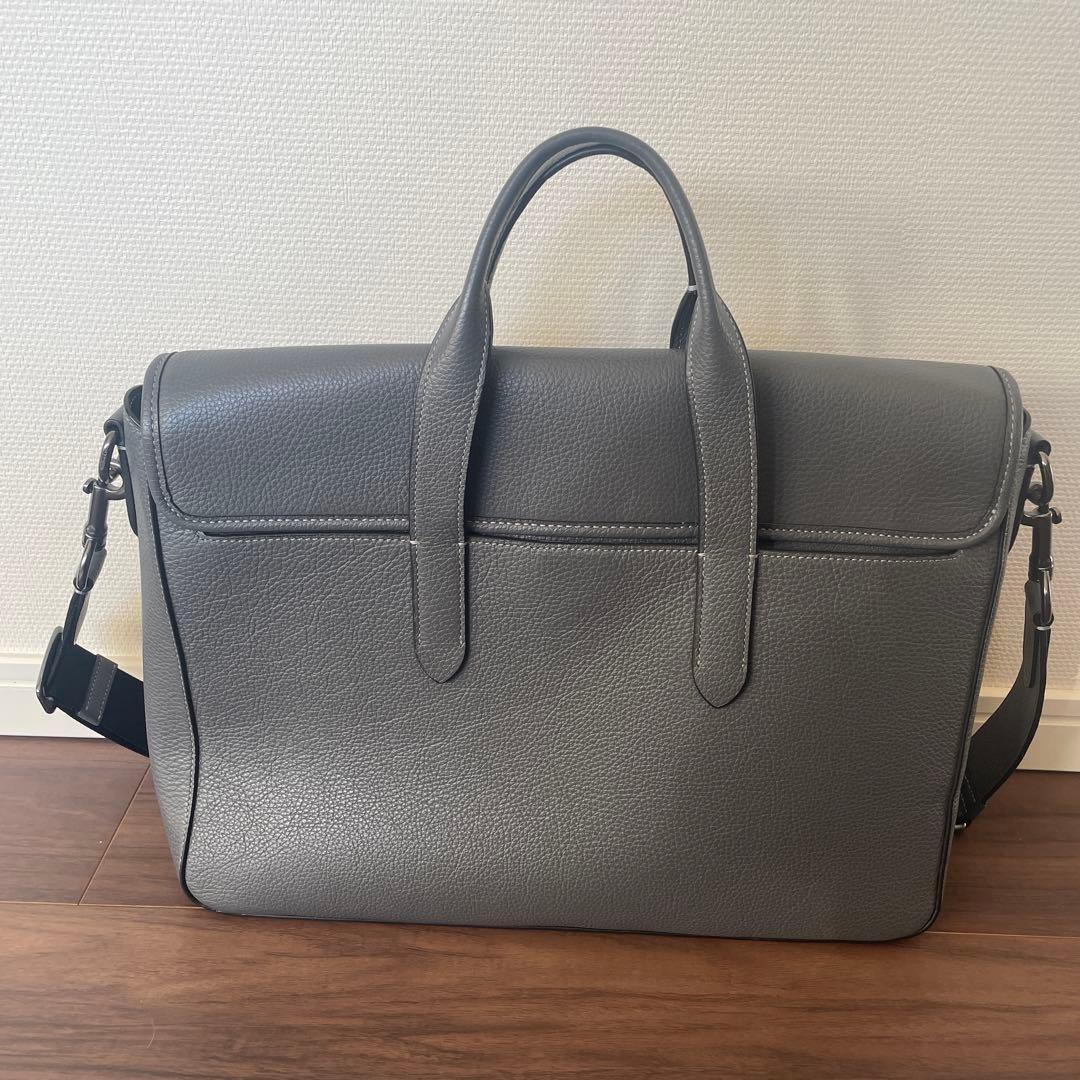 COACH グレー 2Wayビジネスバッグ 保存袋付き