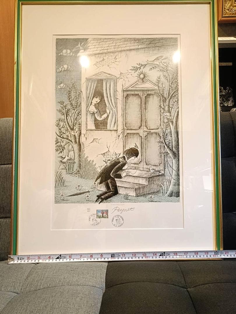 【レイモン・ペイネ】臆病な恋人　本人直筆サイン入り【限定リトグラフ】