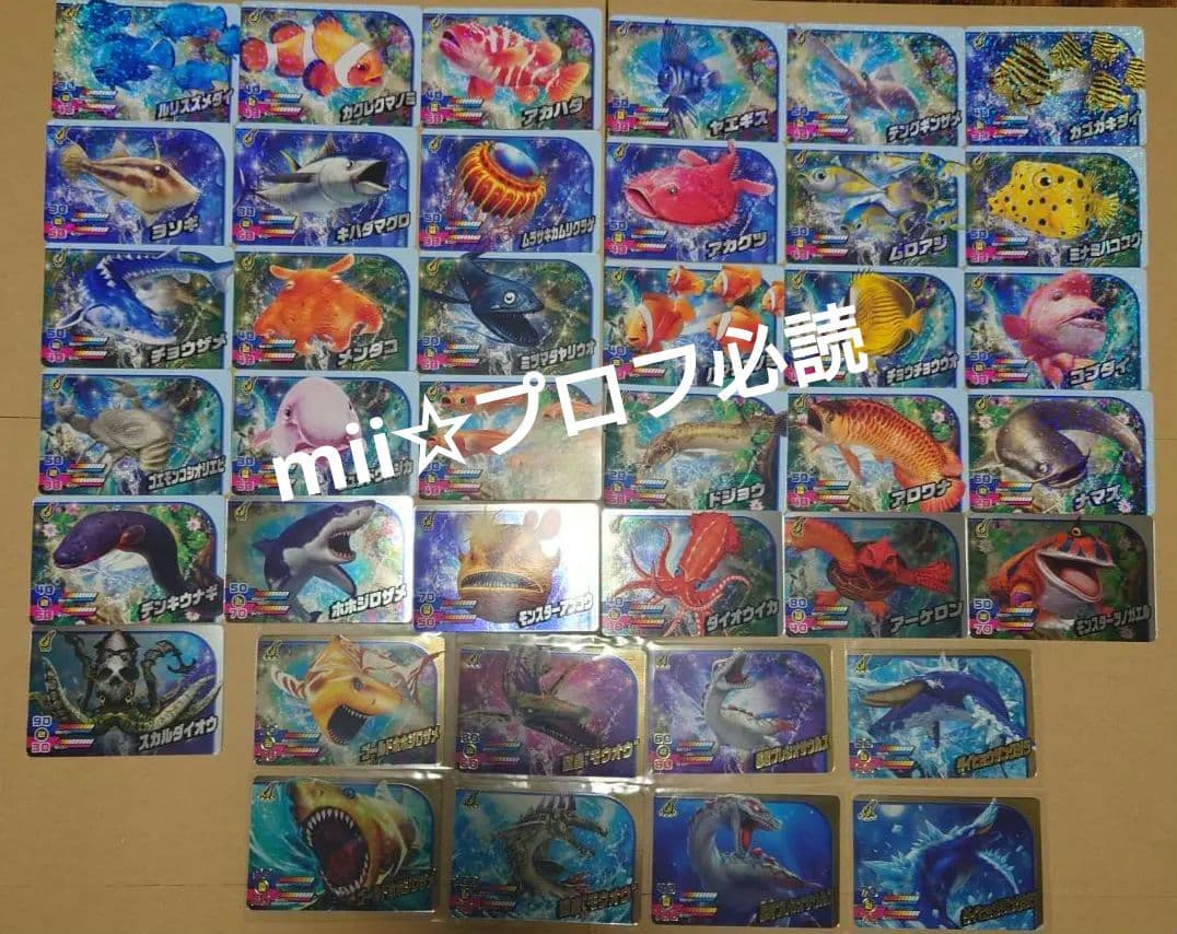 釣りスピリッツ カードダス ワンダー Vol.1 セミコンプ 39種類