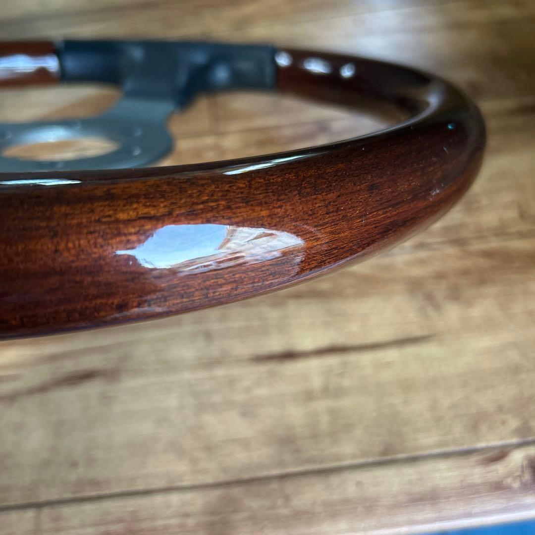 MOMOステアリング ファイター レザー / ウッド 350㎜