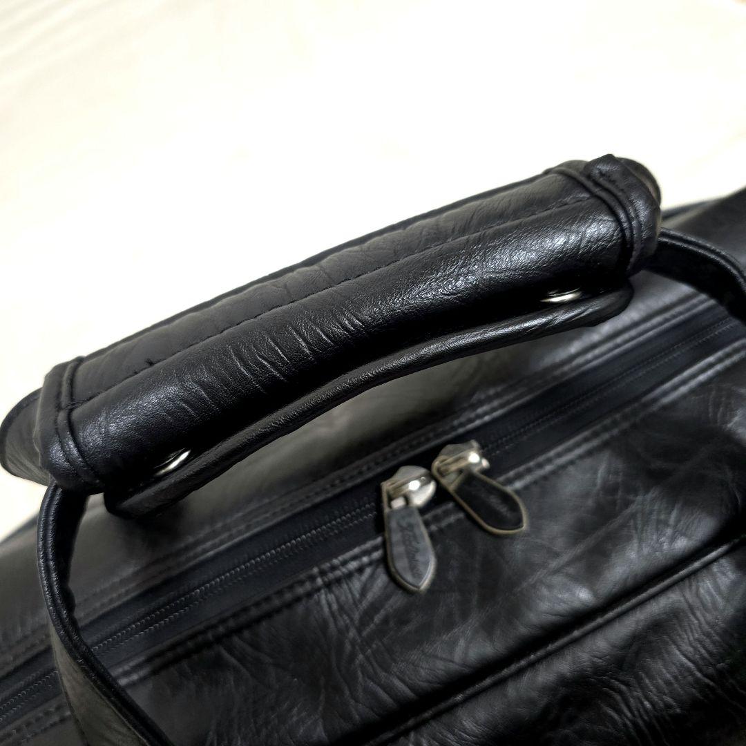 極美品タイトリスト 2way ゴルフバッグ ボストンバッグ レザー 大容量 黒