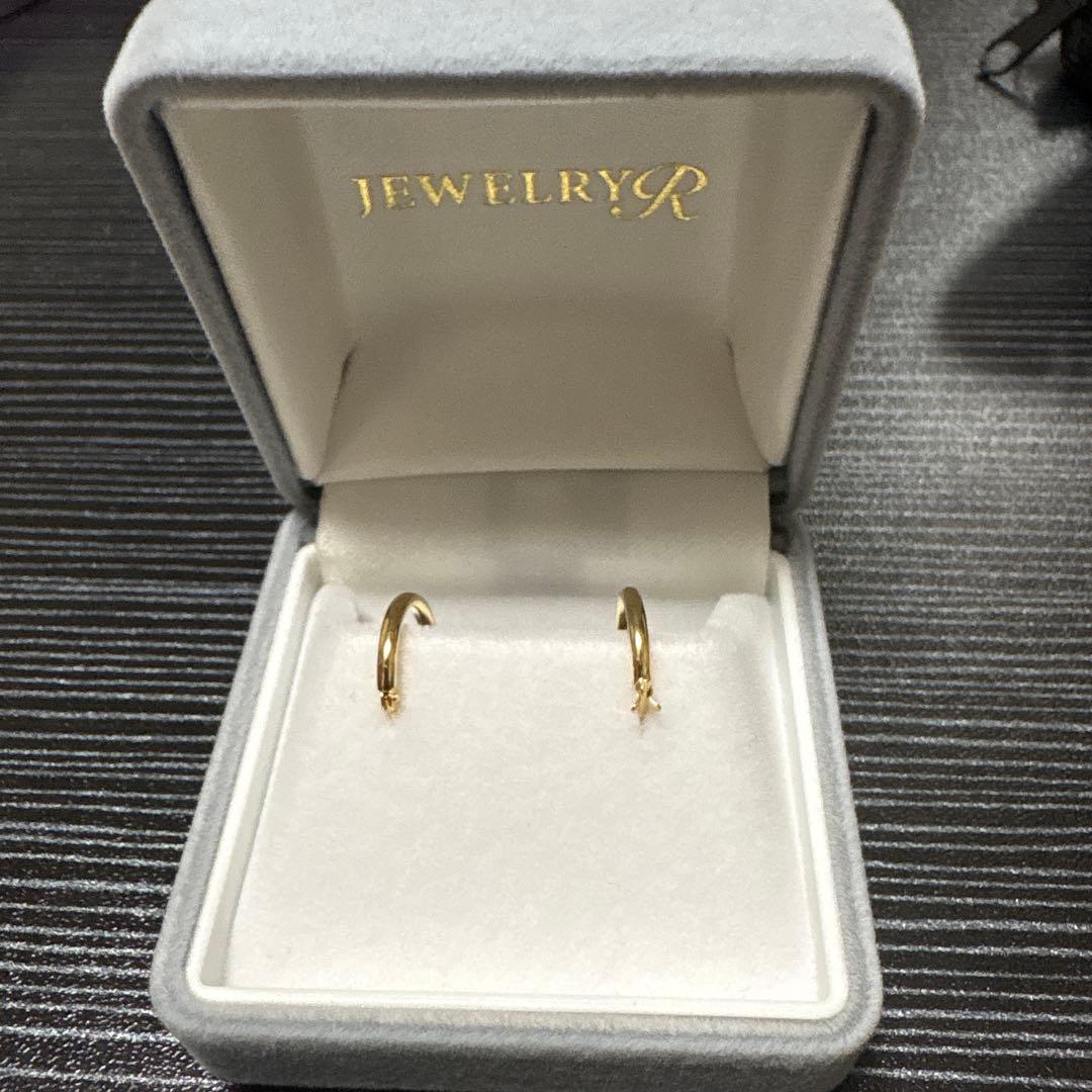 ゴールドフープピアス18金