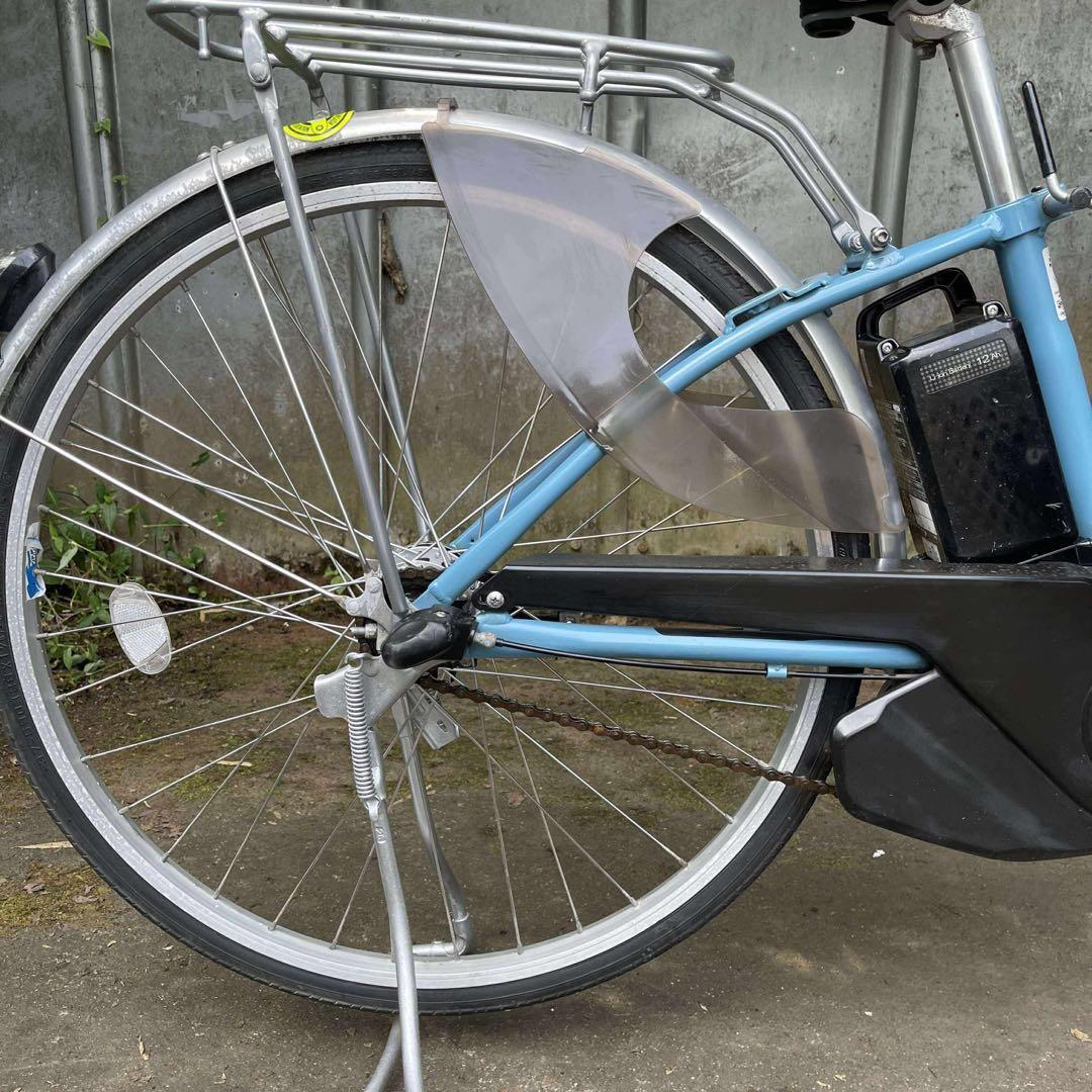 送料無料条件付 Panasonic 電動アシスト自転車 水色