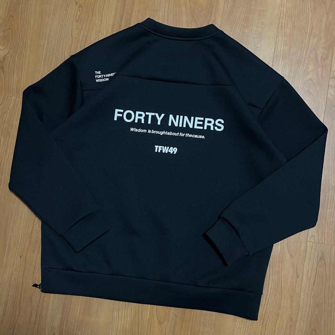 TFW49 クルーネック　スウェット　XL ブラック　ゴルフ　トレーナー