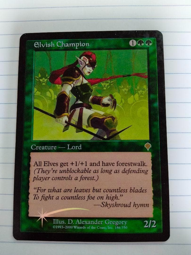 MTG　foil　日本語　エルフのチャンピオン