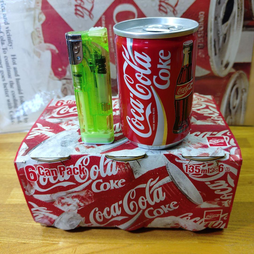 コカ・コーラ 135ml缶 6缶パック+1本 95年 製造中止缶